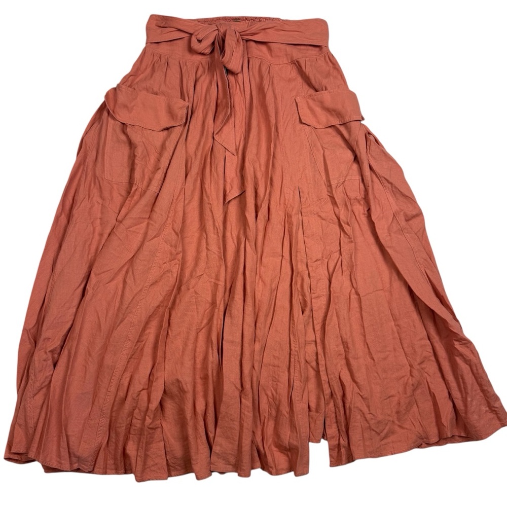 Free People Rust A-Line Skirt